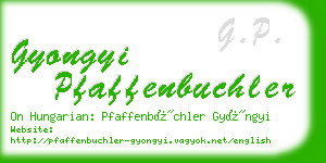 gyongyi pfaffenbuchler business card